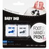 BABYDAB BABY DAB Farba na detské odtlačky 2 ks modrá, šedá