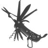 Turistický nôž multifunkčný čierny (Skladací nôž vreckový Multitool)