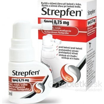 Strepfen Sprej 8,75 mg orálna roztoková aerodisperzia aer.ors.1 x 15 ml