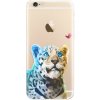 Odolné silikónové puzdro iSaprio - Leopard With Butterfly - iPhone 6/6S