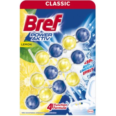 Bref Power Aktiv WC blok Lemon 3 x 50 g