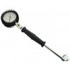 Pneumerač 15 BAR kovová rúrka 15cm, pre nákladné vozidlá, otáčací manometer, 42965