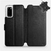 Flip puzdro na mobil Samsung Galaxy S20 – Čierne – kožené – Black Leather 5903516169528