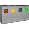 EKO STATION - set na triedenie odpadu, objem 4 x 60 l