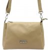 Kožená kabelka MiaMore béžová KZ48903
