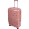 Rogal Ružový prémiový plastový kufor „Titancore“ - L (65l)