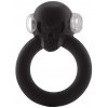 Vibračný erekčný krúžok Shadow Skull Black