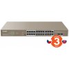 Tenda TEG1126P-24-41410W PoE AT Gigabit switch 24x 1Gb/s PoE 802.3af/at + 2x SFP, PoE 370W, Rackmount TEG1126P-24-410W