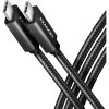 Axagon BUCM32-CM15AB USB-C, USB-C, USB 20Gbps, PD 100W 5A, 4K HD, ALU, 1,5m