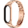 Oceľový Remienok na hodinky Xiaomi Mi Band 7 / 7 NFC MIJOBS zlato-ružová farba