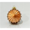 Eurolamp Vianočné ozdoby sklenené polygonálne vo farbe bronzu 8 cm set 4 ks