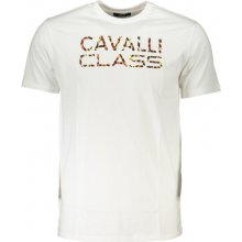 Cavalli Class perfektné pánske tričko krátky rukáv biele