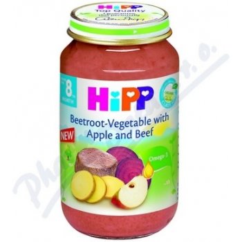 HiPP Bio JUNIOR Červená řepa s jablky a hovädzím mäsom 220 g