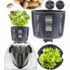 ODSTREDIVÝ KOŠÍK NA ŠALÁT S OVOCÍM A ZELENINOU THERMOMIX VORWERK, SIVÝ, NA VARENIE