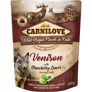 Carnilove dog piatej Venison & jahoda leaves 300 g