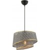 Asir | Závesný luster na lanku BARETTE 1xE27/60W/230V sivá/zlatá | AS2564