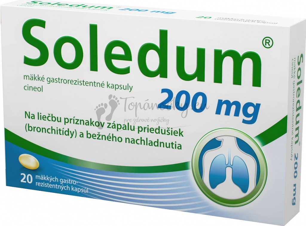 Soledum 200 mg mäkké gastrorezistentné kapsuly cps.enm. 20 x 200 mg