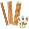 KnitPro Basix Birch drevené ponožkové ihlice 20 cm