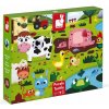JANOD Hmatové puzzle Zvieratká na farme 20 dielikov