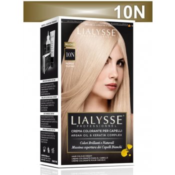 Lialysse farba na vlasy s keratinem a arganovým olejem 10N platinová blond  od 5,06 € - Heureka.sk