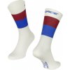 Force Ponožky RAINBOW krém-modro-červená - L-XL/EU 43-47