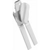 Biely magnetický otvárač na konzervy Metaltex, dĺžka 19 cm