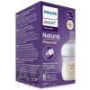 AVENT FĽAŠA Natural Response 125 ml priehľadná, cumlík pre podporu rytmu pitia (0m+) 1x1 ks