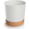 PROSPERPLAST Kvetináč TUBO PM 19,9cm biely naturo