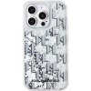 Karl Lagerfeld Liquid Glitter Monogram Gradient kryt pre iPhone 15 Pro - strieborný 3666339256302 - možnosť vrátiť tovar ZADARMO do 30tich dní