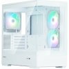 Zalman skříň P30 White V2/ miniT / 3x120mm fan ARGB / USB 3.0 / USB-C / temperované sklo / bílá (P30 White V2)