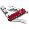 Victorinox Nail Clip 580 -transparentný červený