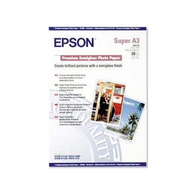 EPSON A3 +, Premium Semigloss Photo Paper (20listů) C13S041328
