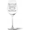 Sablio Pohár na víno Milujem ťa 365 dní v roku: 49 cl