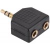 CABLETECH Jack 3,5mm - 2x JACK 3,5mm redukcia ZLA0299