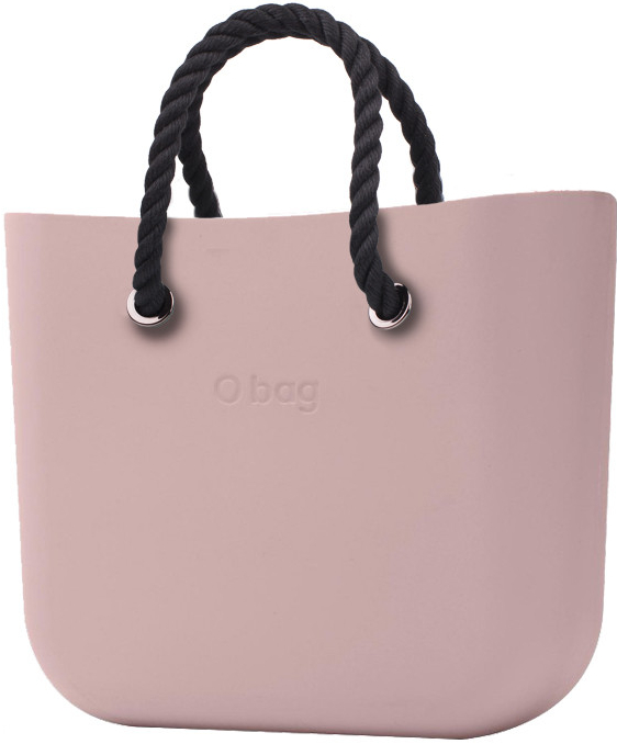 O bag kabelka MINI Smoke pink s čiernymi krátkymi povrazmi od 60,95 € -  Heureka.sk