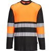 Portwest PW312 PW3 Hi-Vis Reflexné tričko oranžová/čierna 2XL
