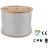 LANBERG CABLE UFTP CAT. 6A 305mm WIRE CU LSZH GRAY (LCUF6L-11CU-0305-S)