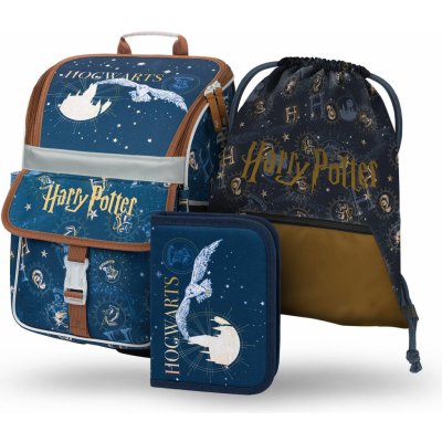 Baagl Školský Zippy Harry Potter Bradavice 18 L modrá