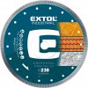 Extol Industrial 8703045 - Kotúč rezný diamantový Turbo Thin Cut, 230mm, suché aj mokré rezanie