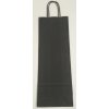 Papierová taška na víno 14x8x39cm - čierna