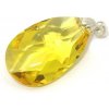Šperky Nina - Prívesok Swarovski kryštál 925/1000 - pri ag kam H 029 (Prívesok Swarovski kryštál 925/1000 ( žltá farba))