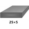 BranyPosuvne.sk Plochá plná oceľová tyč 25x5 mm (pásovina), bez povrchovej úpravy 3 m (J-P25x5-3)