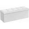 Taburetka VASAGLE LSF702V1 v bielej farbe