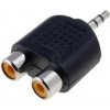 Redukcia Jack 3.5mm stereo konektor / 2xCinch zdierka