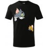 Handel Detské tričko - Tom a Jerry Farba: čierna, Veľkosť: 122cm/6r, Strih trička: detský