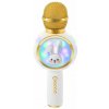 Izoxis 27047 Bezdrátový karaoke Bluetooth mikrofon králiček, 800 mAh, bílý