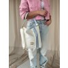 Laura Biaggi Biela kabelka na rameno DX-KB-219-white/BLUE