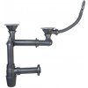 Novaservis Sifon drezový otvor 89mm prepadu z drezu plast NSP620
