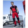Ardon H6612 Pracovné nohavice s náprsenkou 4Xstretch Červená