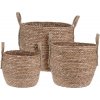 PROGARDEN PROGARDEN Obal na kvetináč sada 3 ks pletený SEAGRASS KO-KR2000700 (KO-KR2000700)